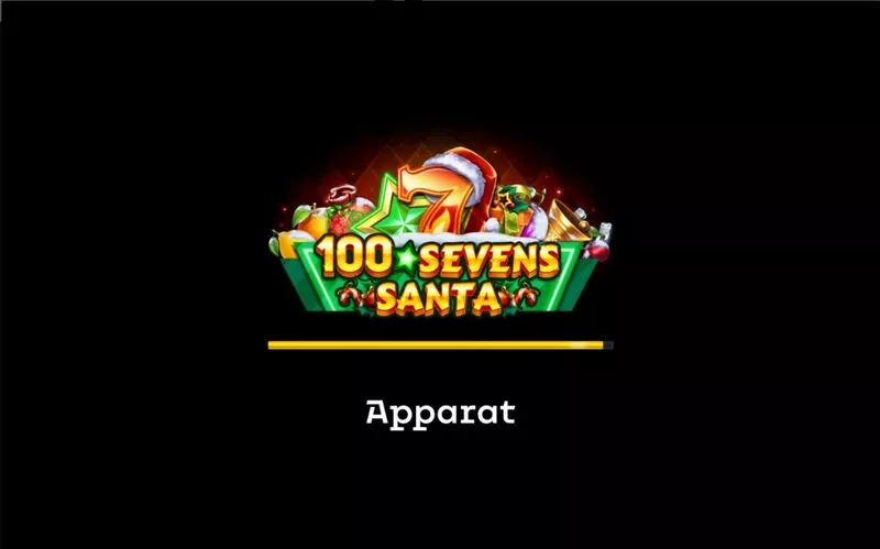 100 Sevens Santa slots Introduction Screen