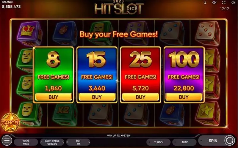 2023 Hit Slot Dice slots Info and Rules
