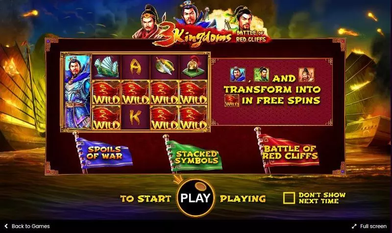 3 Kingdoms – Battle of Red Cliffs slots Info and Rules