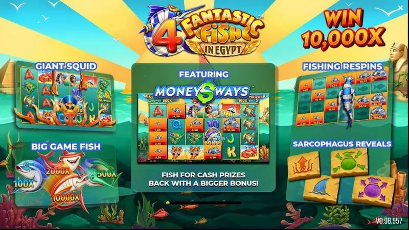 4 Fantastic Fish In Egypt slots Info and Rules