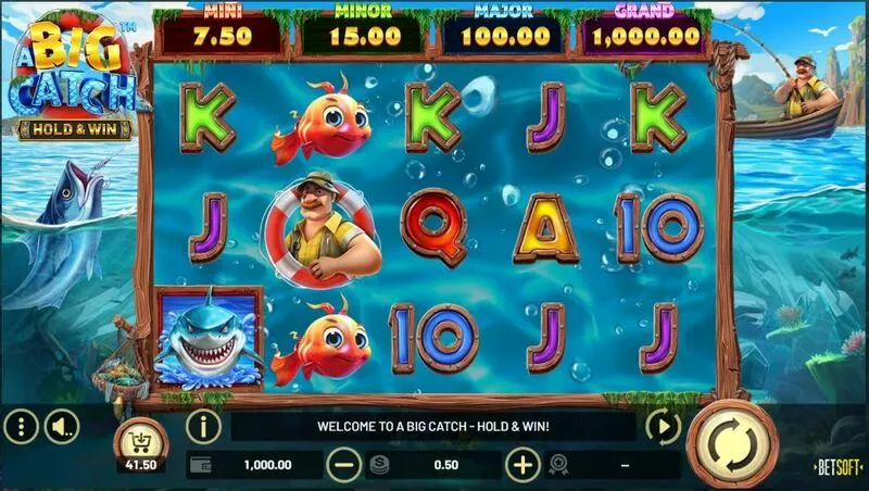 A Big Catch – HOLD and WIN slots Main Screen Reels