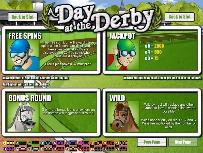 A Day at the Derby slots Info and Rules