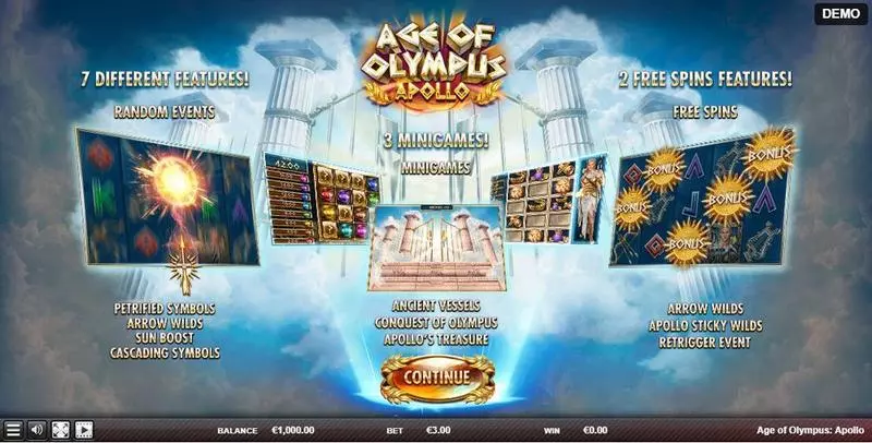 Age of Olympus: Apollo slots Info and Rules