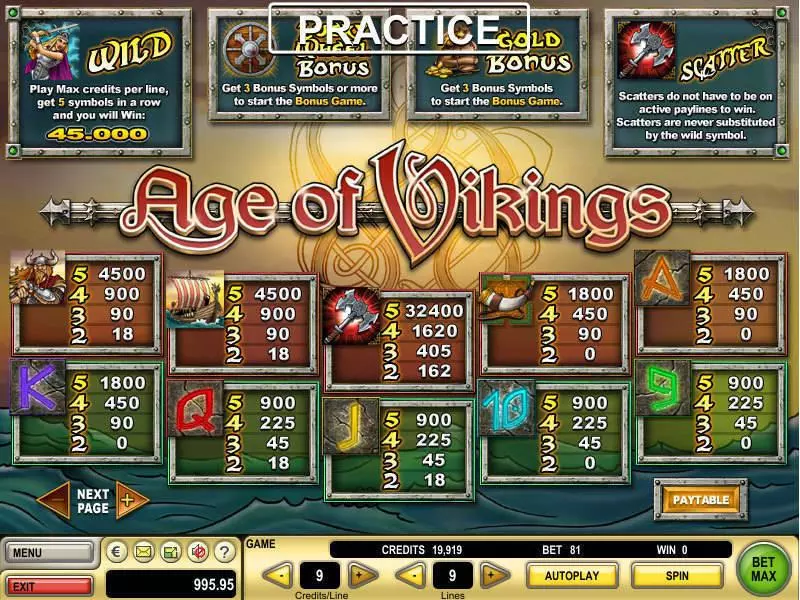 Age of Vikings slots Info and Rules