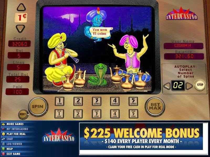 Aladdin's Lamp slots Bonus 1