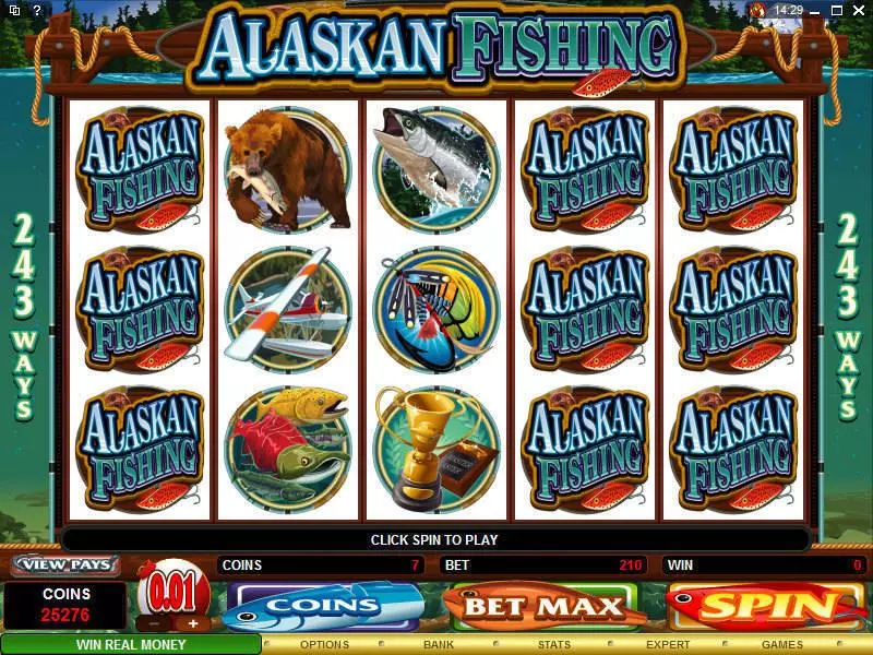 Alaskan Fishing slots Main Screen Reels