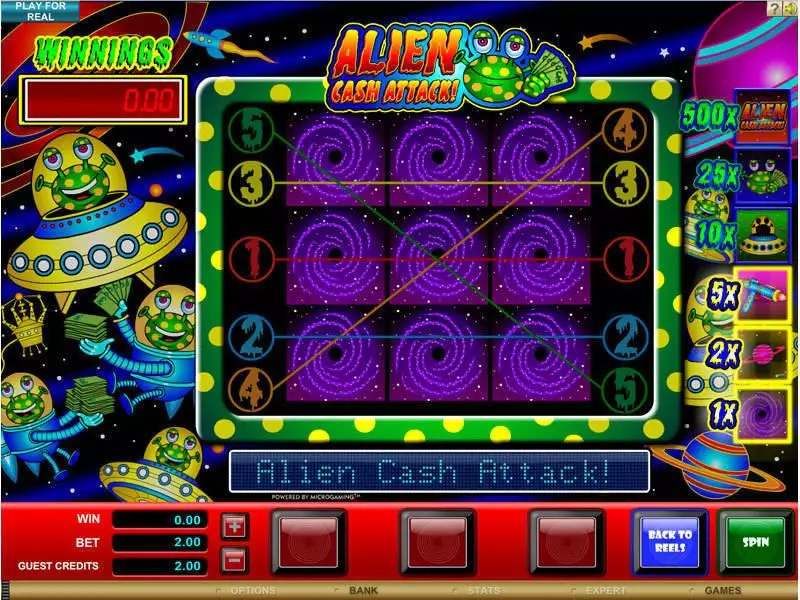 Alien Cash Attack slots Bonus 1