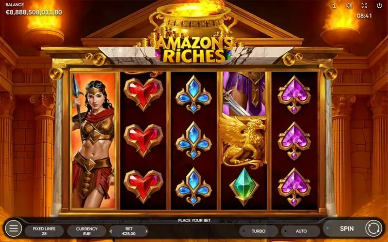 Amazons Riches slots Main Screen Reels