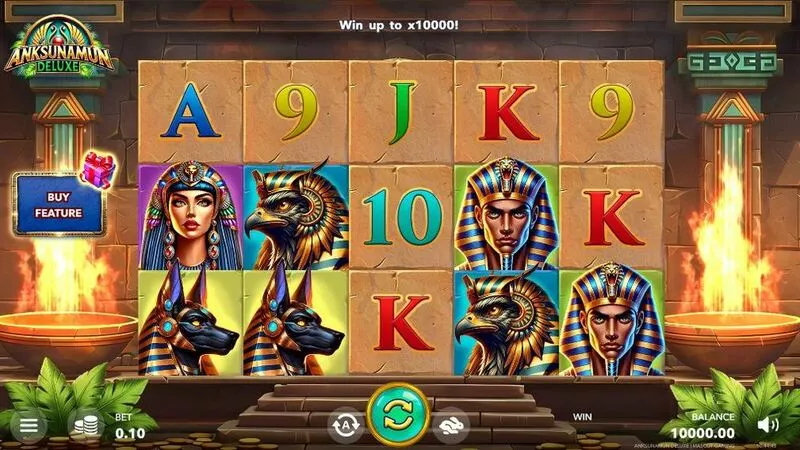 Anksunamun Deluxe slots Main Screen Reels