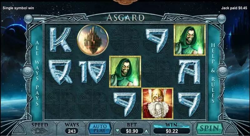 Asgard slots Main Screen Reels
