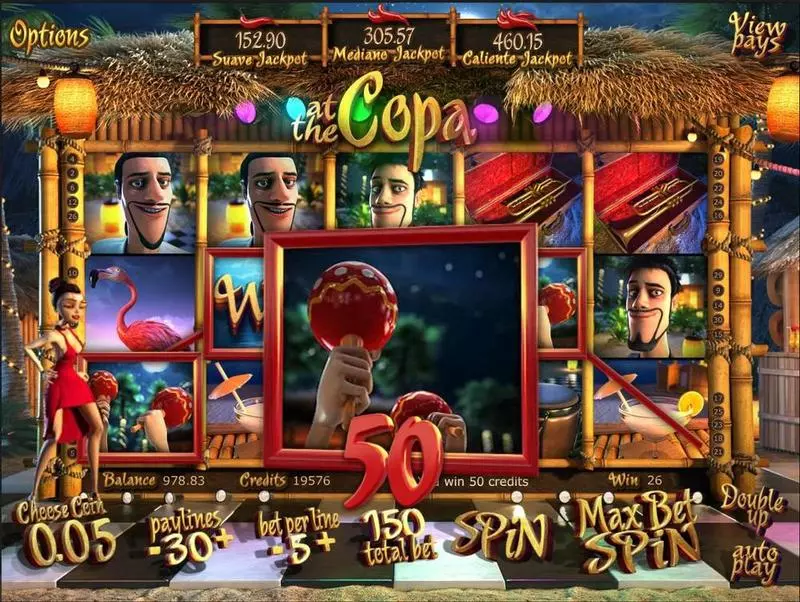 At the Copa slots Introduction Screen