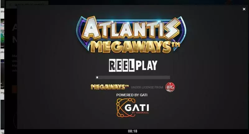 Atlantis Megaways slots Introduction Screen