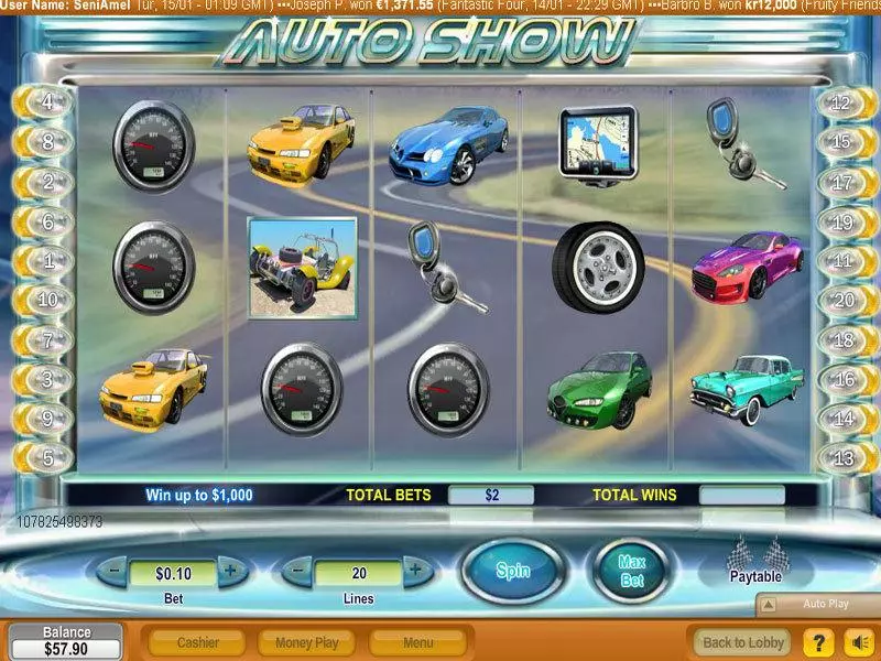 Auto Show slots Main Screen Reels