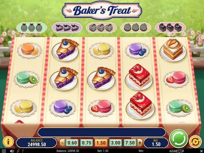 Baker's Treat slots Main Screen Reels