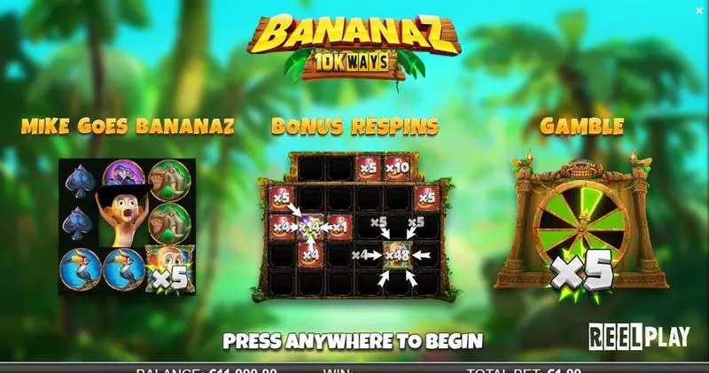 Bananaz 10K Ways slots Info and Rules