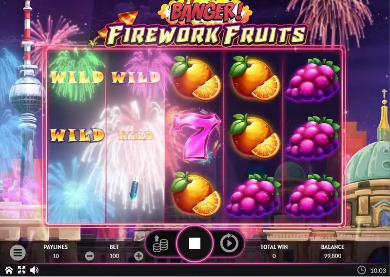 Banger! Firework Fruits slots Winning Screenshot