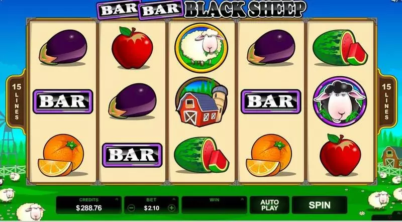 Bar Bar Black Sheep  slots Main Screen Reels