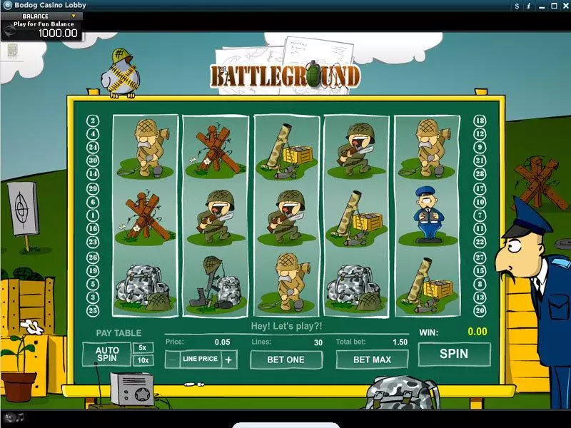 Battleground slots Main Screen Reels