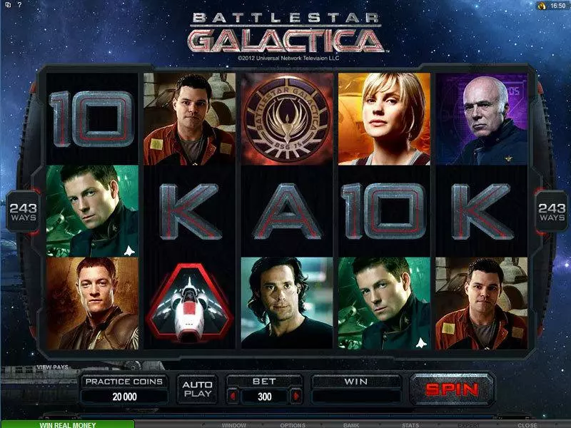 Battlestar Galactica slots Main Screen Reels