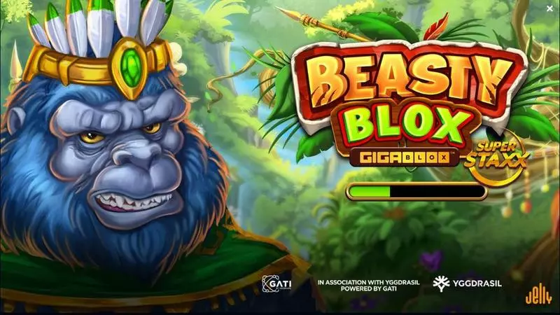 Beasty Blox GigaBlox slots Introduction Screen