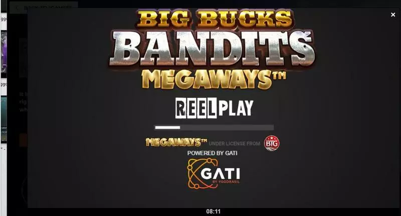 Big Bucks Bandits Megaways slots Introduction Screen
