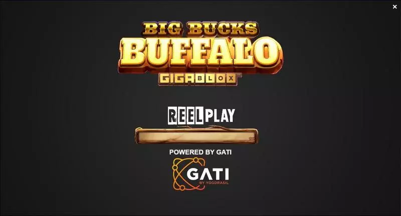 Big Bucks Buffalo GigaBlox slots Introduction Screen