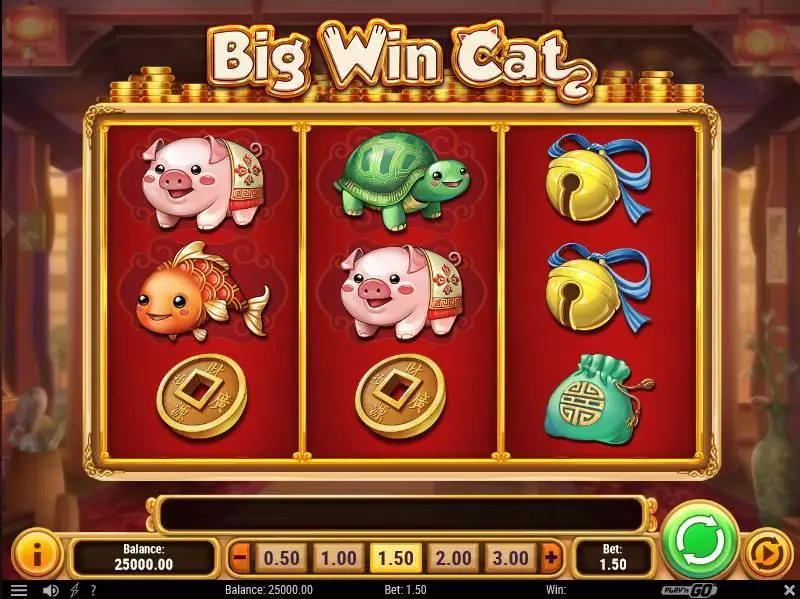 Big Win Cat  slots Main Screen Reels