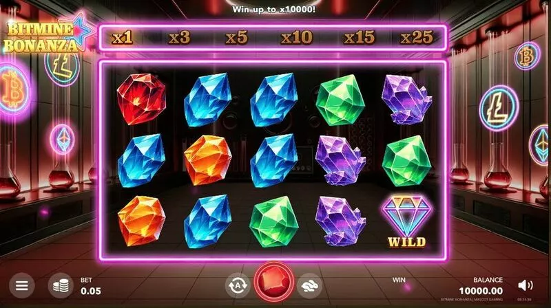 Bitmine Bonanza slots Main Screen Reels