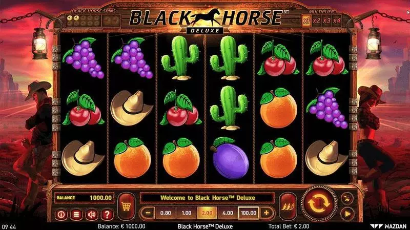 Black Horse Deluxe slots Main Screen Reels