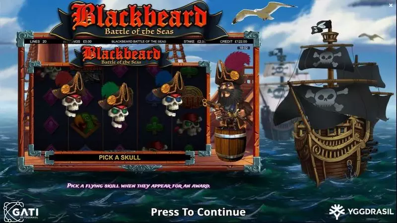 Blackbeard Battle Of The Seas  slots Info and Rules