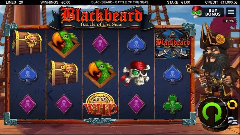 Blackbeard Battle Of The Seas  slots Main Screen Reels