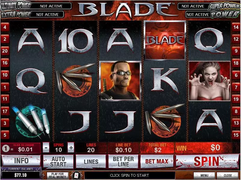 Blade slots Main Screen Reels