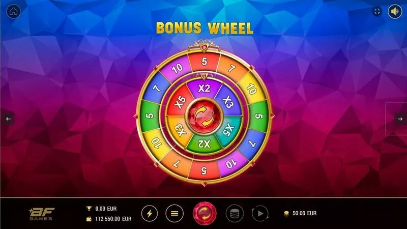 Blasting Rubies slots Wheel of prizes