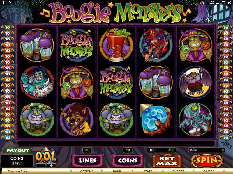 Boogie Monsters slots Main Screen Reels