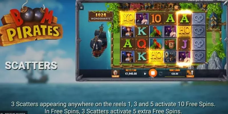 Boom Pirates slots Info and Rules
