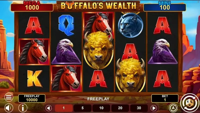 Buffalo’s Wealth slots Main Screen Reels