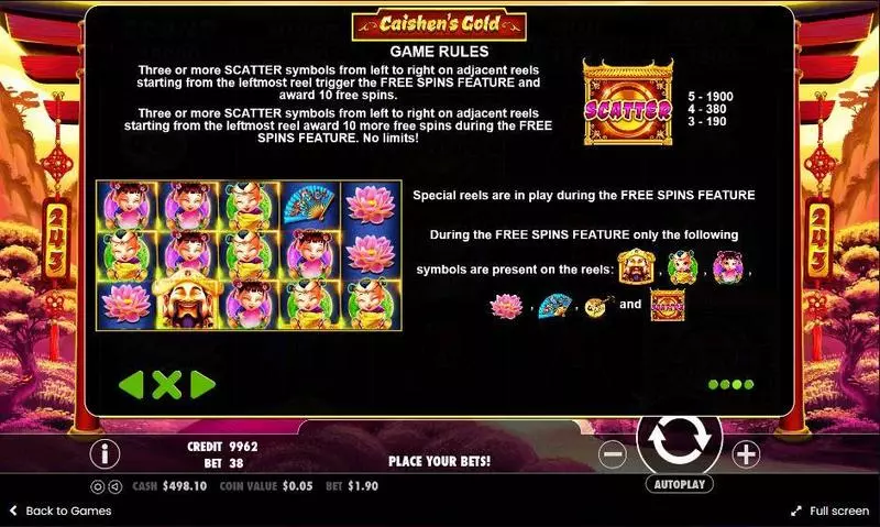 Caishen’s Gold slots Bonus 2