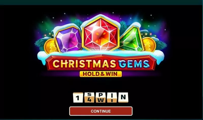 Christmas Gems Hold And Win slots Introduction Screen