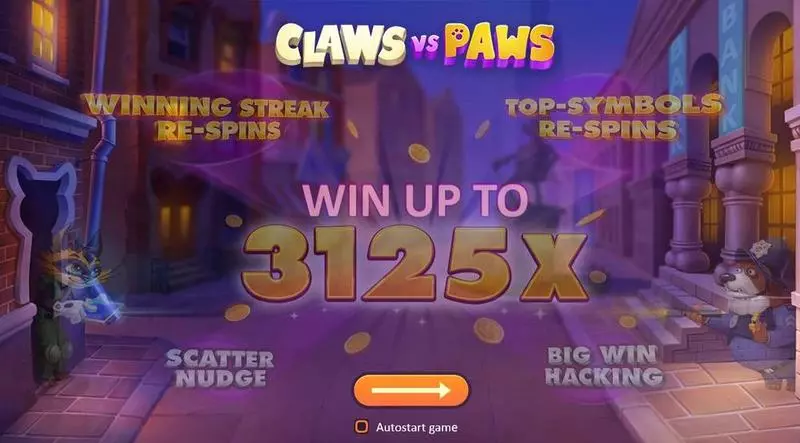 Claws vs Paws slots Info and Rules