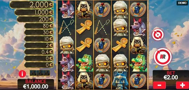 Cleo Team slots Main Screen Reels