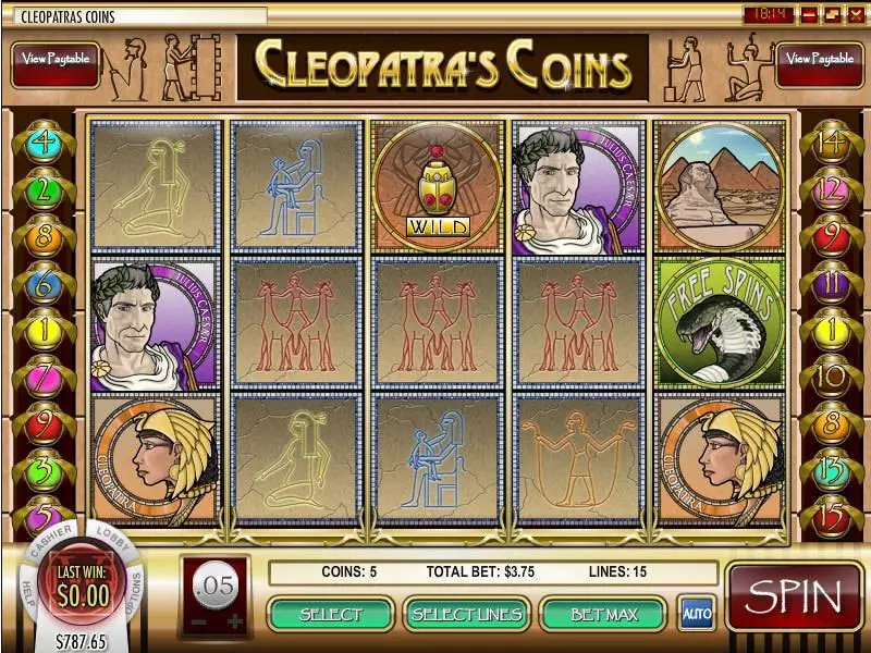 Cleopatra's Coin slots Info and Rules