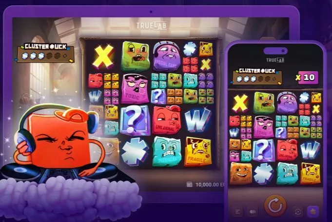 Cluster*uck slots Introduction Screen