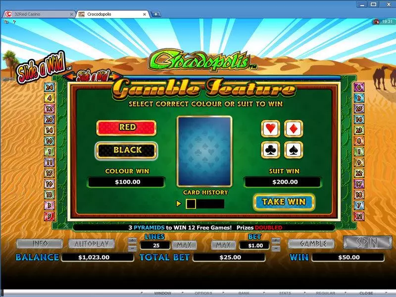 Crocodopolis slots Gamble Screen