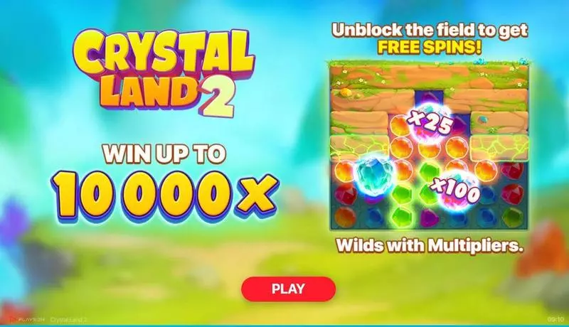 Crystal Land 2 slots Introduction Screen