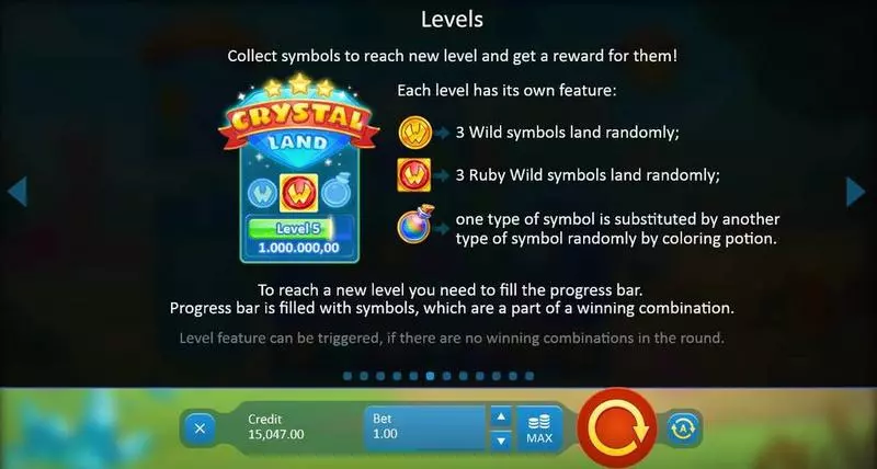 Crystal Land slots Bonus 1