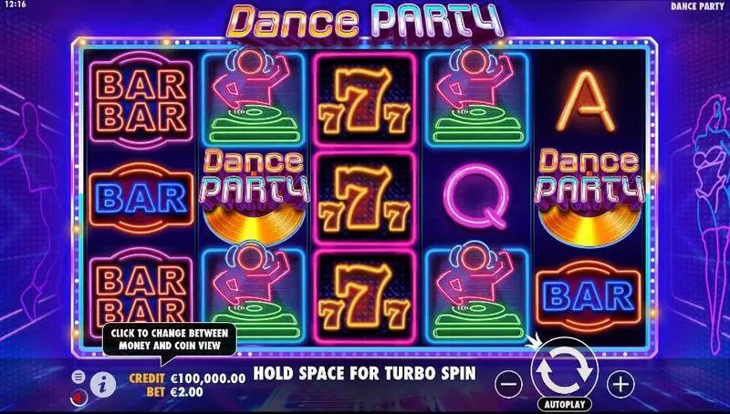 Dance Party slots Main Screen Reels