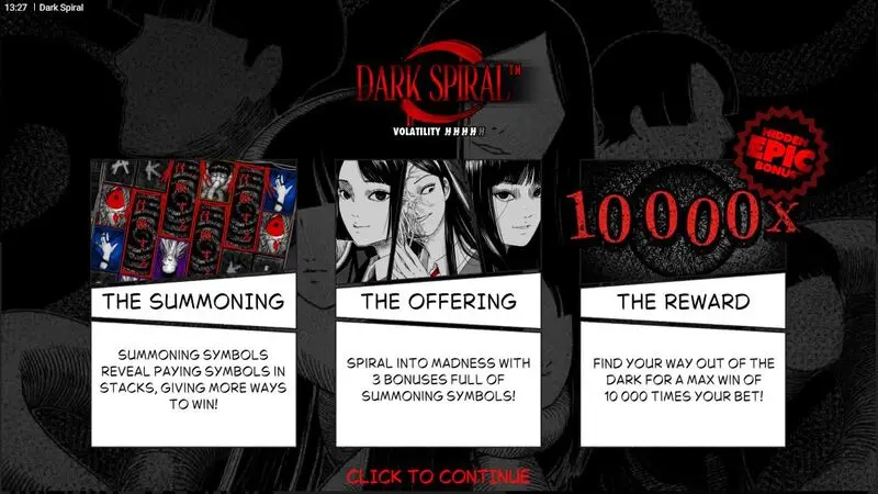 Dark Spiral slots Info and Rules