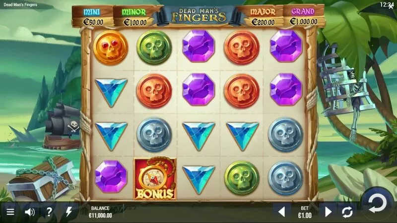 Dead Man’s Fingers slots Main Screen Reels