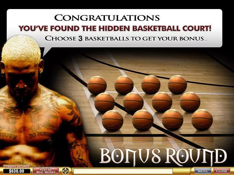 Dennis Rodman slots Bonus 1