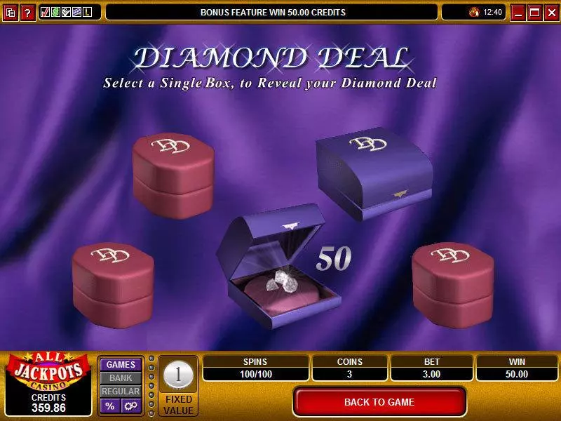 Diamond Deal slots Bonus 1